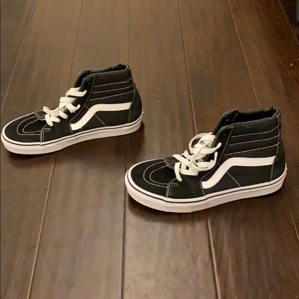 Black half calf vans